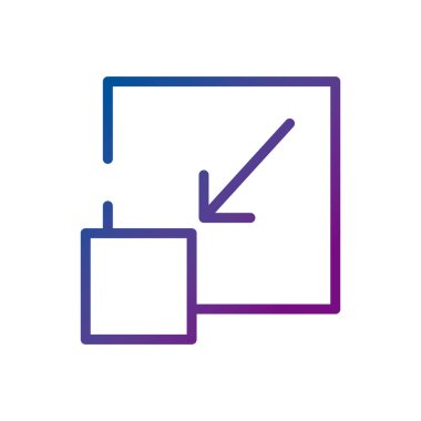 ok video içeriği gradyan biçimi simgesi