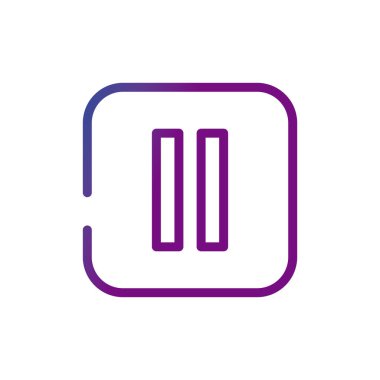 Video içeriği gradyan biçim simgesini duraklat