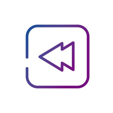 geri video içeriği gradyan biçim simgesi