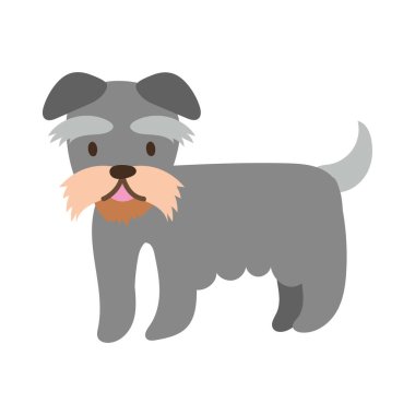 Sevimli köpek evcil hayvan el çizimi tarzı simge