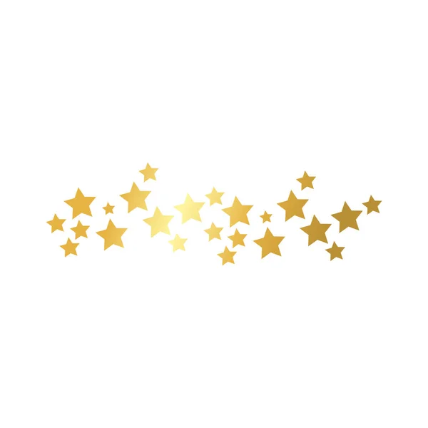 Sterren frame decoratie gouden verloop stijl pictogram — Stockvector