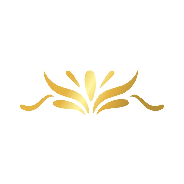 Елегантна рамка рамки прикраси золотий градієнтний стиль значок — стоковий вектор