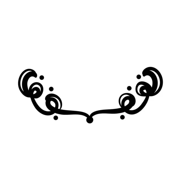 Elegante borde marco decoración silueta estilo icono — Vector de stock