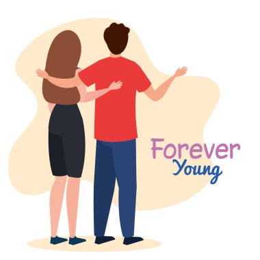 Gençlik gününüz kutlu olsun, genç çift, genç kadın ve erkek gençlik gününüz kutlu olsun.