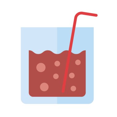 Viski bardağı yassı ikon içer