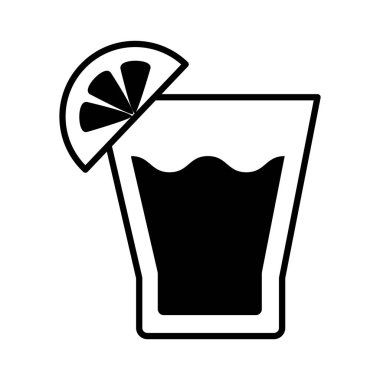 Limon çizgisi simgesinden yapılmış bardaklar