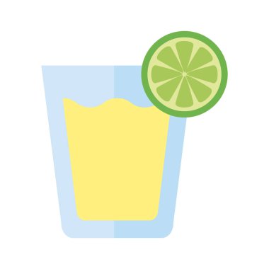 Limonlu, yassı bir simge.