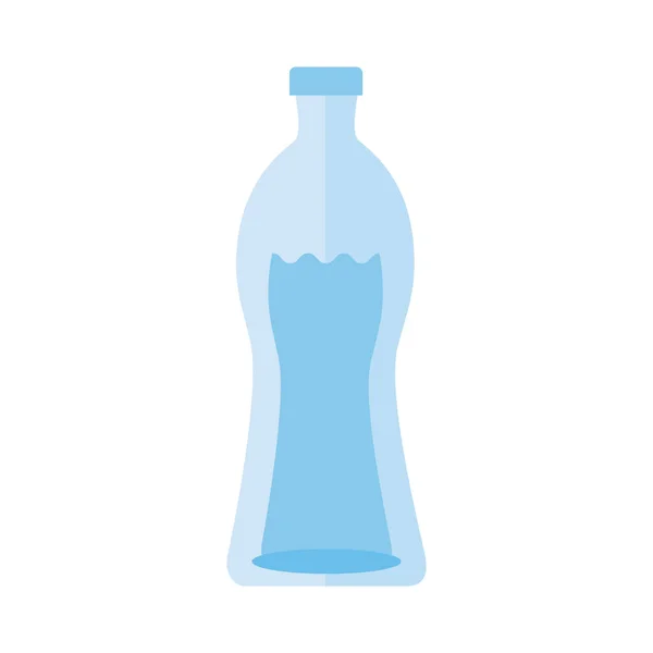 Water fles drinken platte stijl icoon — Stockvector