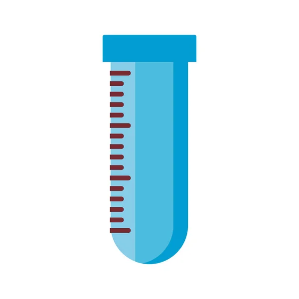 Buis test laboratorium platte stijl pictogram — Stockvector