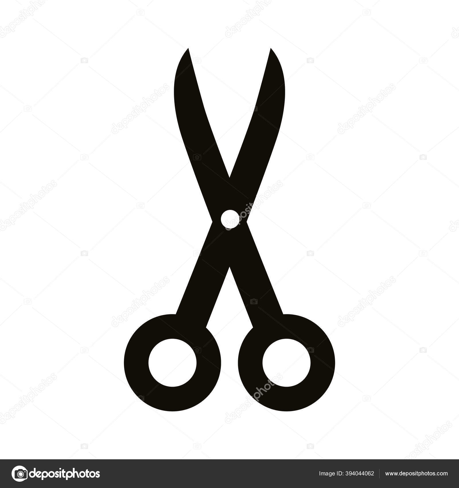 Tijeras escuela suministro silueta estilo icono Vector de stock #394044062  de ©yupiramos, image size:1600x1700