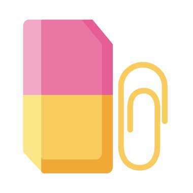 silgi ve klipsleme okulu desteği düz biçim simgesi