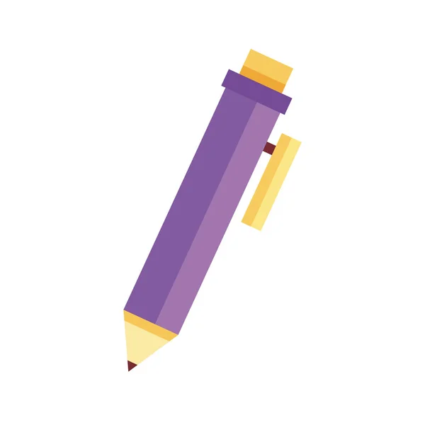 Pen writing flat style icon — Stock Vector