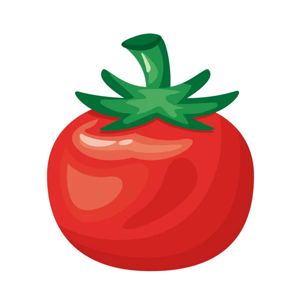 Tomate vegetal saludable icono de estilo detallado — Vector de stock