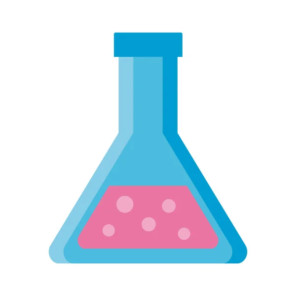 Tube test laboratory flat style icon — Stock Vector