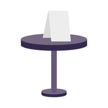 Menü vektör tasarımlı restoran tablosu