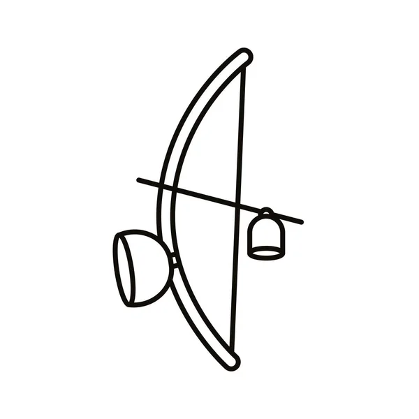Икона в стиле беримбау — стоковый вектор