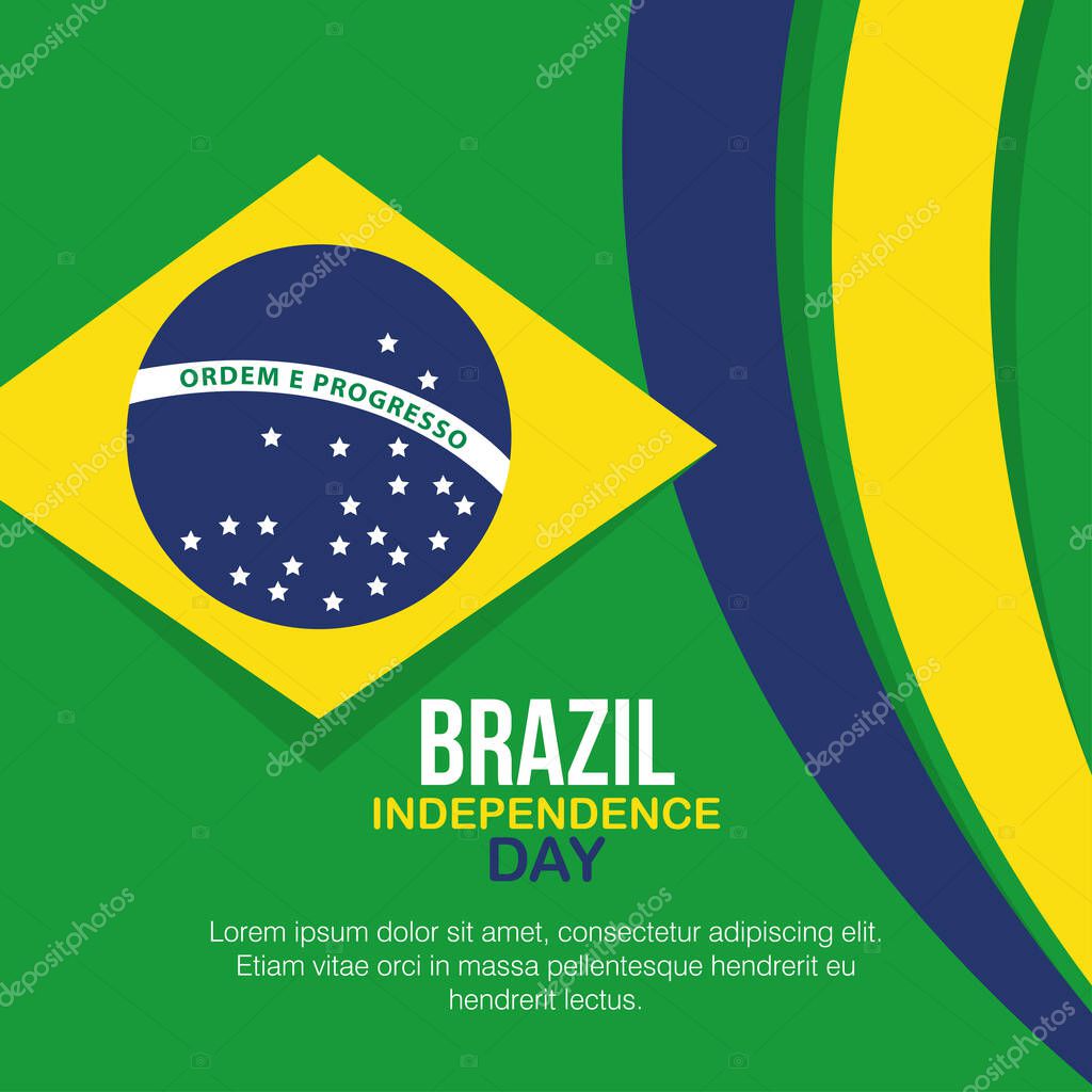 Ilustración de Brasil Bandera De Ilustración Vectorial y más