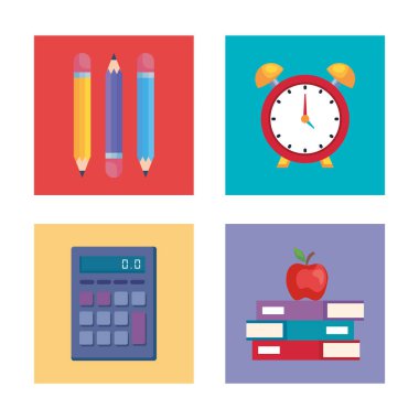 okul ve eğitim malzemeleri seti