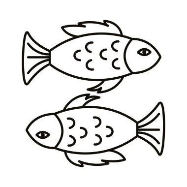 Balık burcu işaret dili simgesi