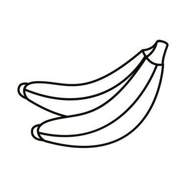 taze muz meyve çizgisi simgesi