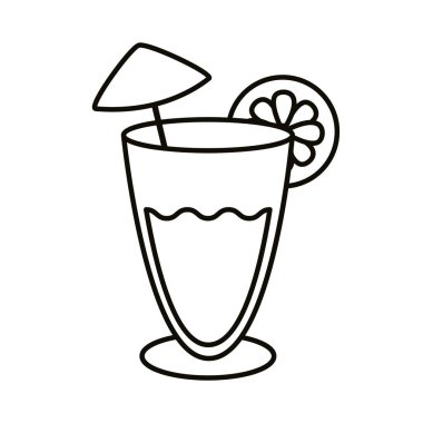 tropik kokteyl çizgisi biçimi simgesi