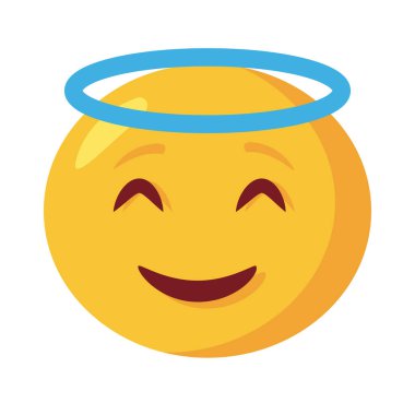 melek yüz ifadesi klasik düz biçim simgesi