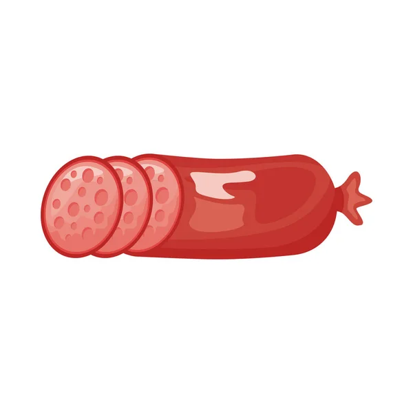 腊肠肉详细风格图标 — 图库矢量图片