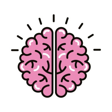 beyin insan satırı ve biçim simgesi