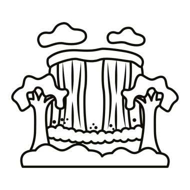 Water Falls sahne çizgisi biçimi simgesi