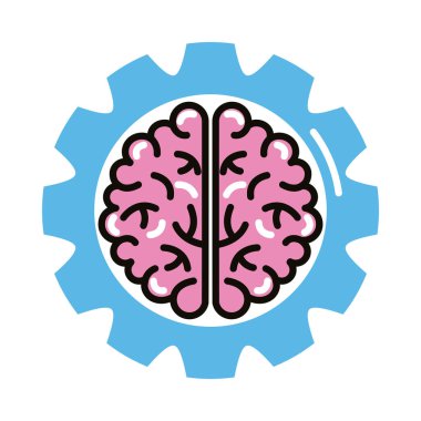 vites çizgisi olan ve biçim simgesini dolduran insan beyni