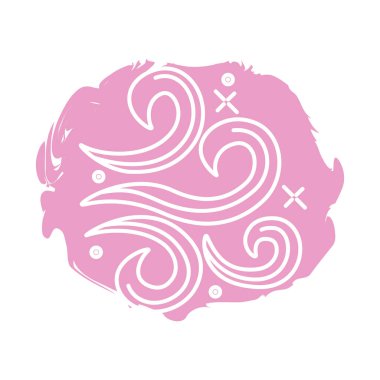 Rüzgâr Zodyak sembolü blok biçimi simgesi