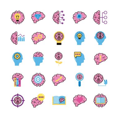 Beyin organları simgeleri ayarlar