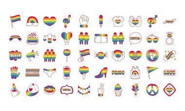lgbtq ayar simgeleri demeti