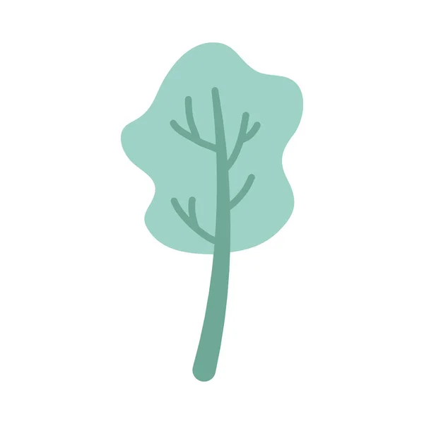 Árbol planta naturaleza aislado icono — Vector de stock