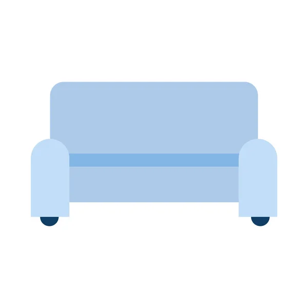 Kanapé nappali elszigetelt bútorok számára — Stock Vector