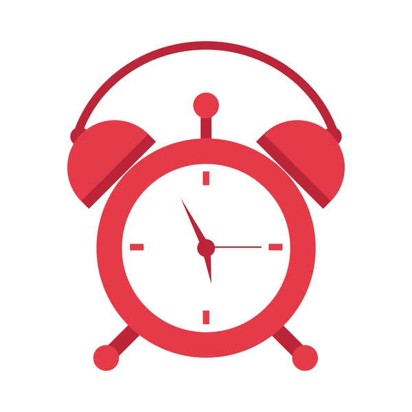 Alarme horloge temps icône isolée — Image vectorielle