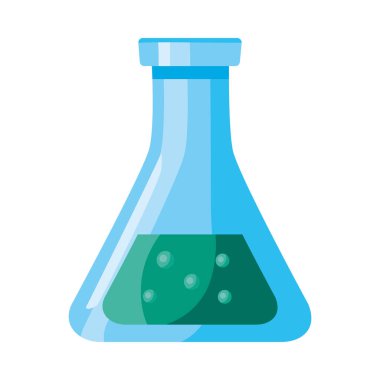 Tıbbi tüp test tüpü laboratuarı izole edilmiş simgesi
