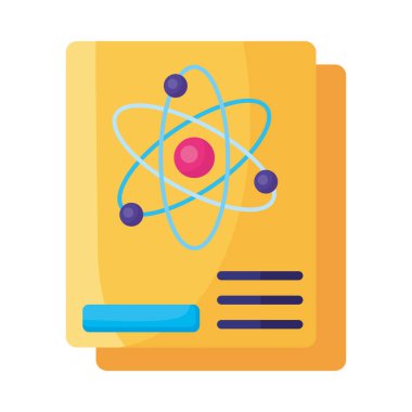 Molekül izole edilmiş simgeyle tıbbi belge