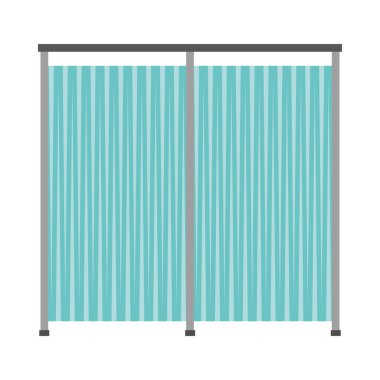 Hastane perdeleri ayrıştırma simgesi