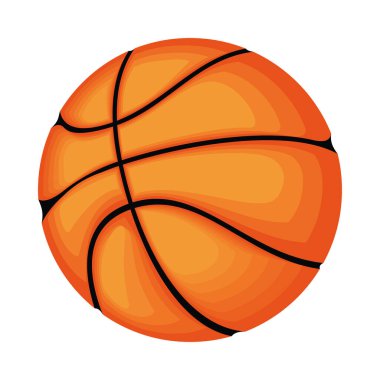 Basketbol balonu sporu ikonu izole