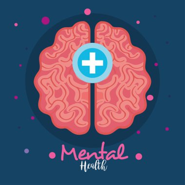 Zihinsel sağlık konsepti, beyin, pozitif akıl.