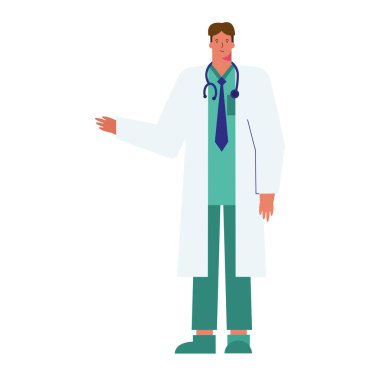 Profesyonel doktor avatar karakteri