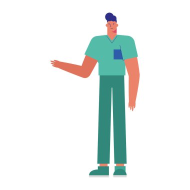 Profesyonel doktor cerrah karakter