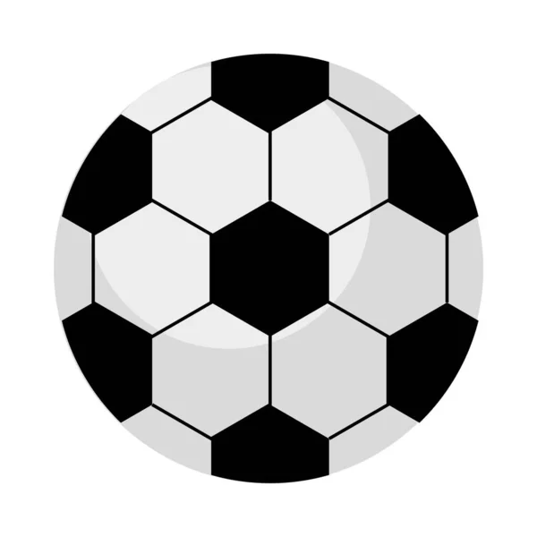 Globo de fútbol deporte equipo icono — Vector de stock