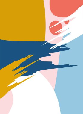 Çağdaş boya işi sanatı soyut stili