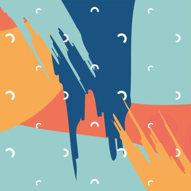 Çağdaş boya işi sanatı soyut stili