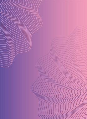 Geometrik şekiller ve çizgiler mor arkaplan