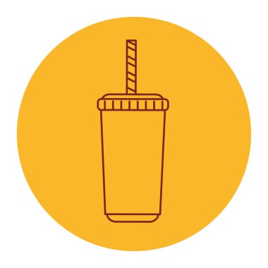 Samanlı kağıt bardak, satır biçimi simgesi