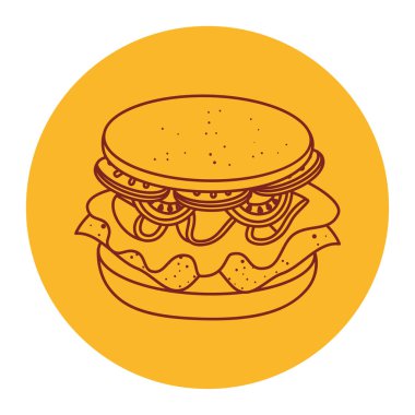 Lezzetli sandviç, satır biçimi simgesi