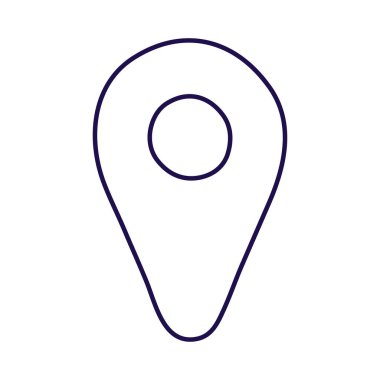 iğne işaretleyici konumu izole edilmiş simge